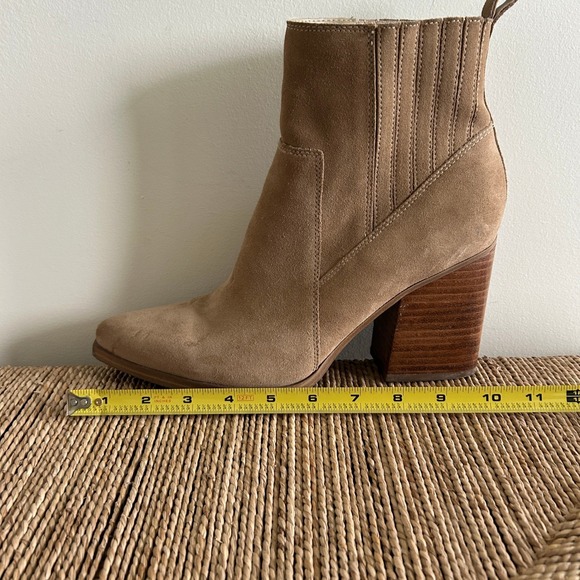 Marc Fisher Boots Women Size 10 Chunky‎ High Heel Suede Fall - Picture 7 of 7